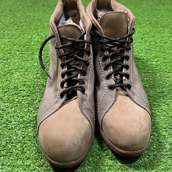 Red Wing Steel Toe Boots Women\'s‎ Size 8.5 B Canvas Chukka Work Boots